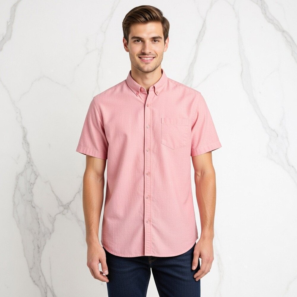 Colours‎ Alexander Julian Men's Pink Organic Cotton Button Down, Size XL